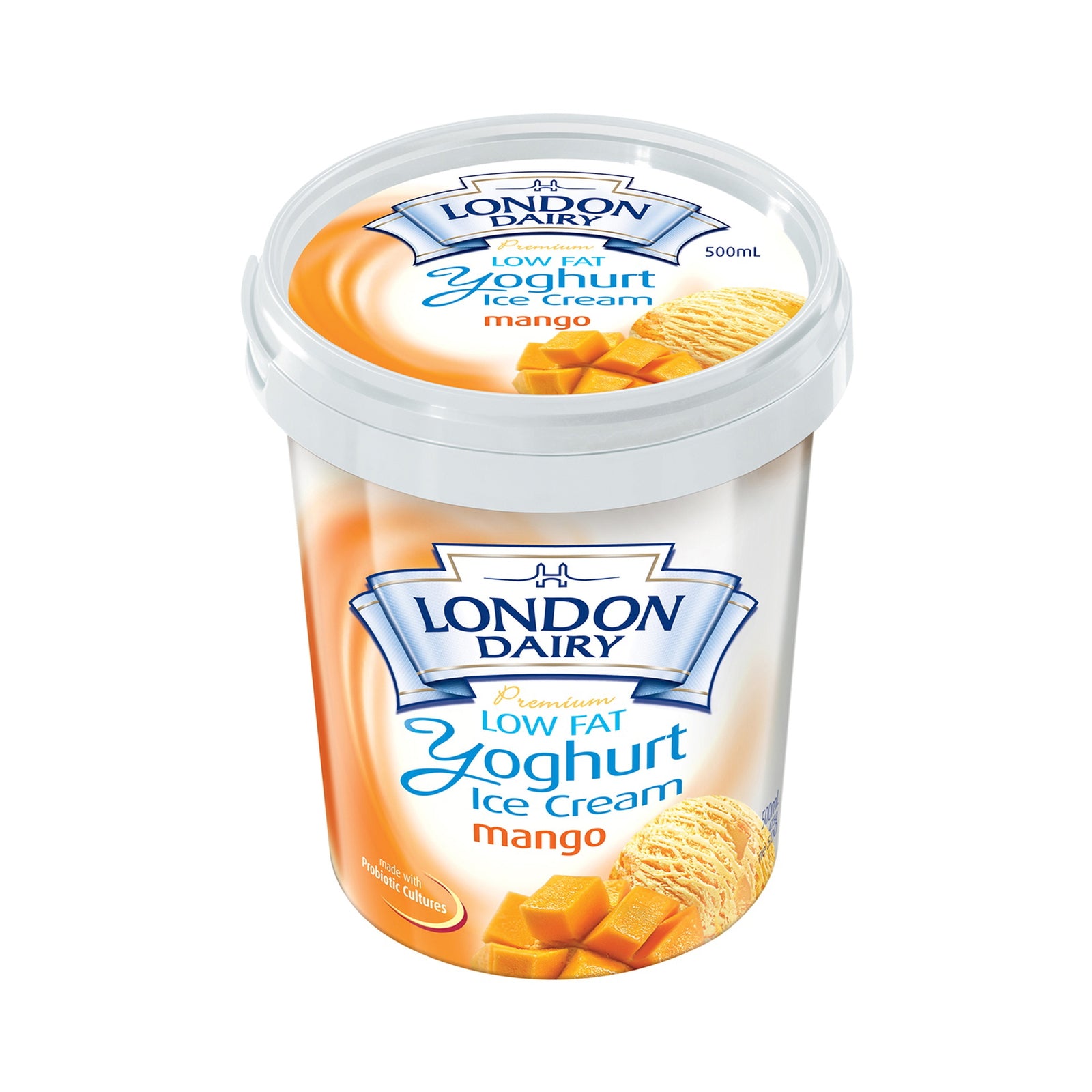 GETIT.QA- Qatar’s Best Online Shopping Website offers LONDON DAIRY YOGHURT MANGO ICE CREAM LOW FAT 500 ML at the lowest price in Qatar. Free Shipping & COD Available!