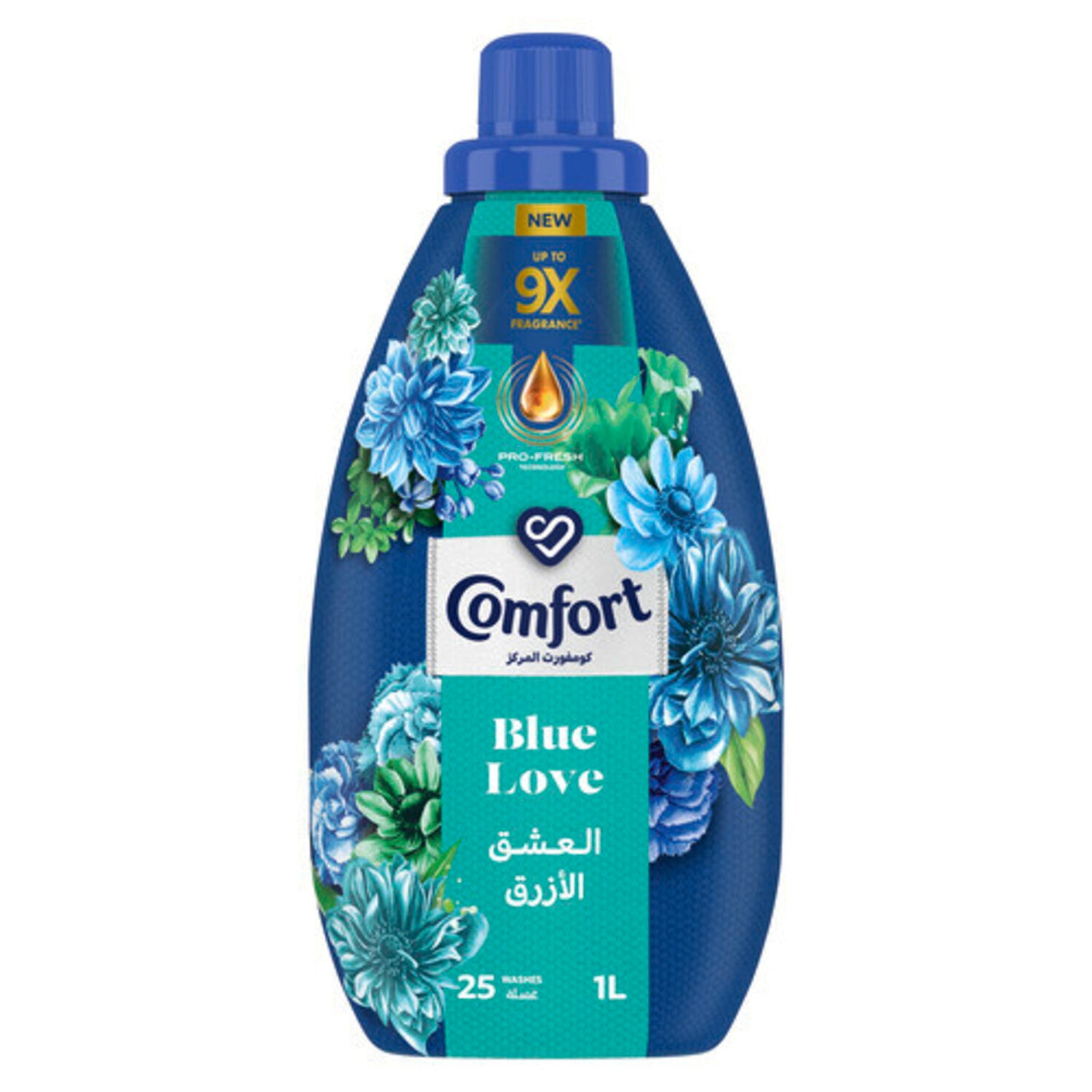 GETIT.QA- Qatar’s Best Online Shopping Website offers COMFORT CONCENTRATED FABRIC SOFTENER BLUE LOVE 1 LITRE
 at the lowest price in Qatar. Free Shipping & COD Available!
