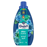 GETIT.QA- Qatar’s Best Online Shopping Website offers COMFORT CONCENTRATED FABRIC SOFTENER BLUE LOVE 1 LITRE
 at the lowest price in Qatar. Free Shipping & COD Available!