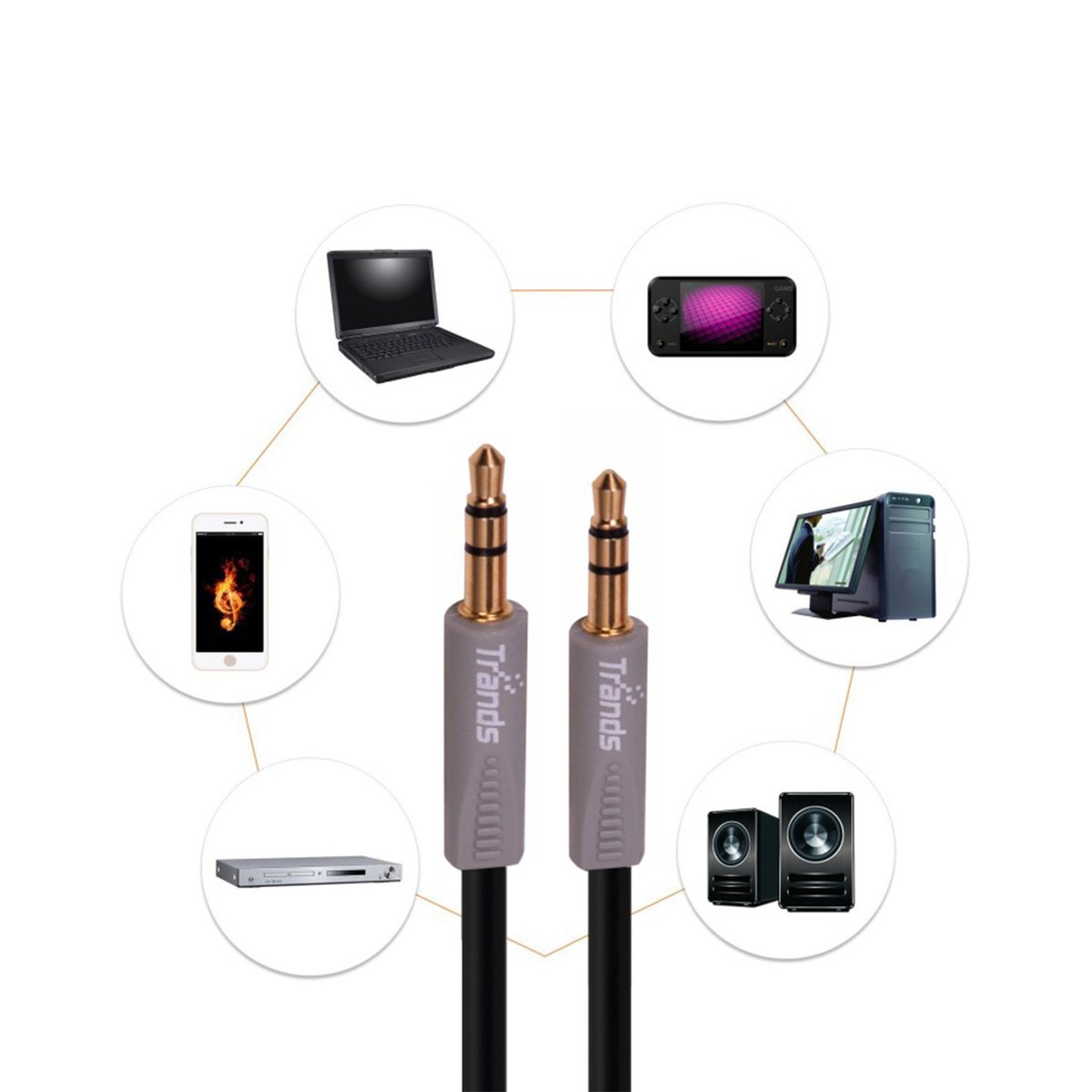 GETIT.QA- Qatar’s Best Online Shopping Website offers TRANDS AUX CABLE TR-CA5185 2MT at the lowest price in Qatar. Free Shipping & COD Available!