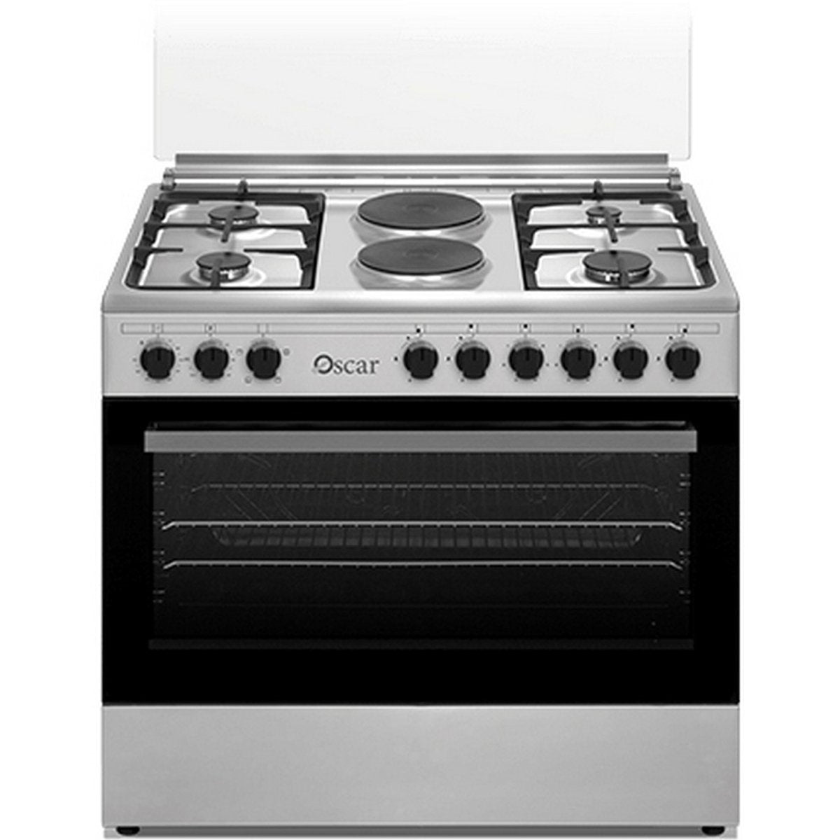 GETIT.QA- Qatar’s Best Online Shopping Website offers OSCAR COOKING RANGE 90604GS 90X60 4 BURNER + 2 HOT PLATES at the lowest price in Qatar. Free Shipping & COD Available!
