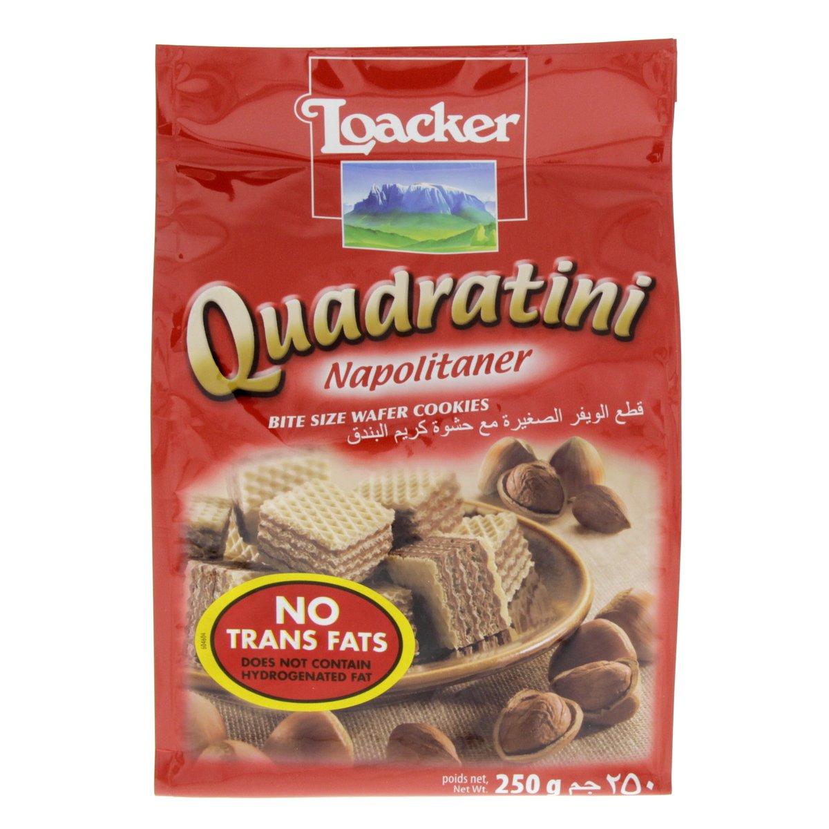 GETIT.QA- Qatar’s Best Online Shopping Website offers LOACKER QUADRATINI NAPOLITANER BITE SIZE WAFER COOKIES 250G at the lowest price in Qatar. Free Shipping & COD Available!