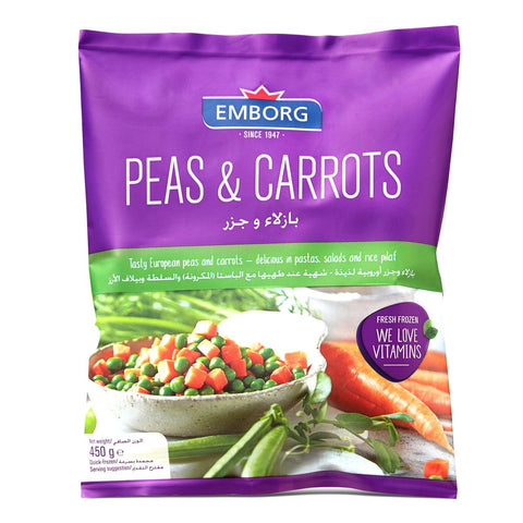 GETIT.QA- Qatar’s Best Online Shopping Website offers EMBORG PEAS & CARROT MIX 450GM at the lowest price in Qatar. Free Shipping & COD Available!