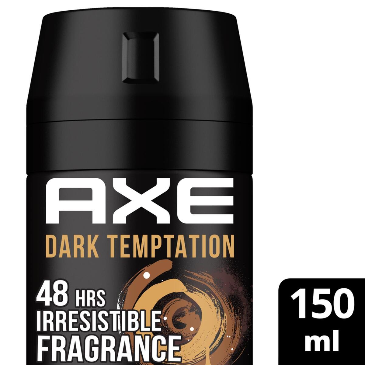 GETIT.QA- Qatar’s Best Online Shopping Website offers AXE DARK TEMPTATION 48H BODY SPRAY DEODORANT 150 ML at the lowest price in Qatar. Free Shipping & COD Available!