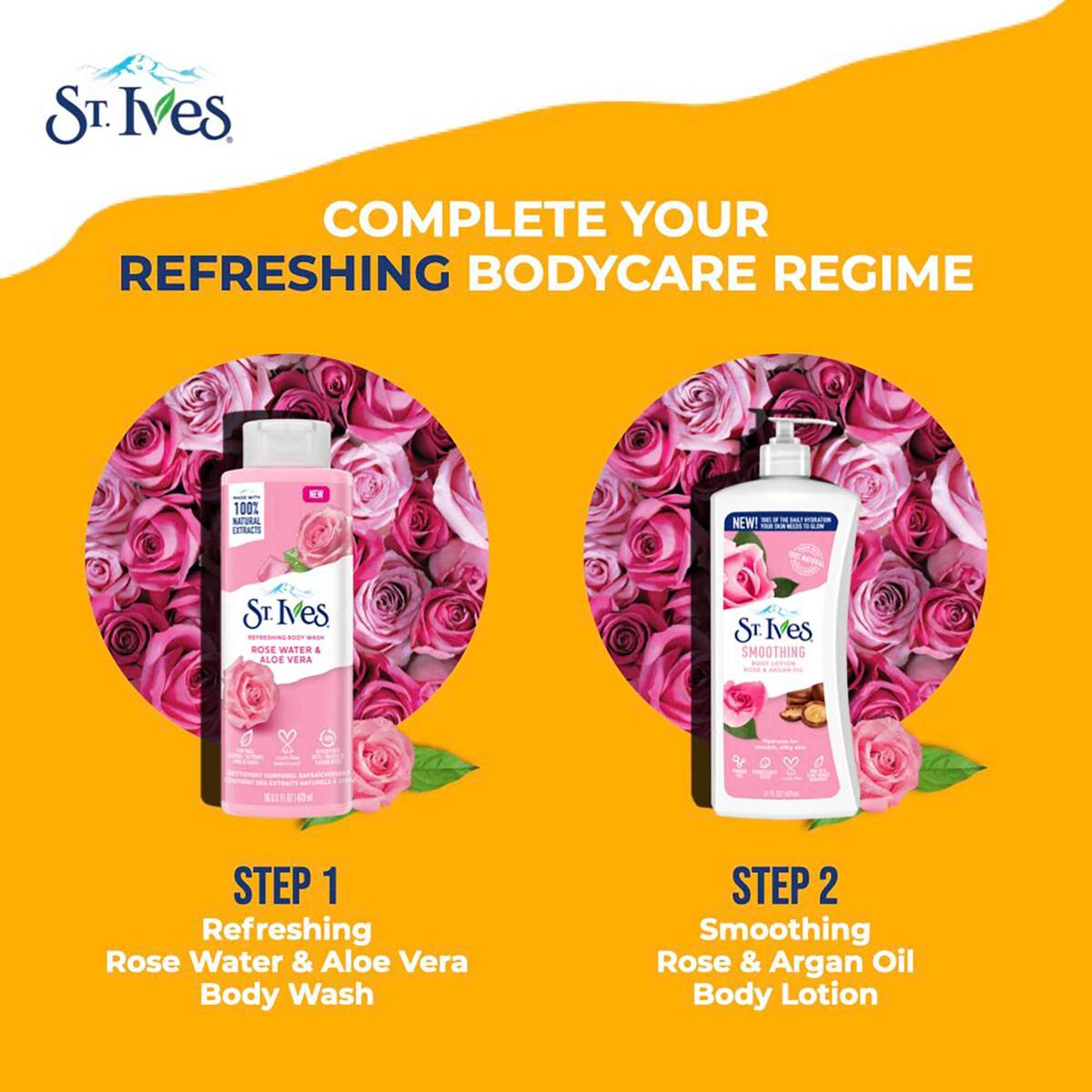 GETIT.QA- Qatar’s Best Online Shopping Website offers ST. IVES SMOOTHING BODY LOTION ROSE & ARGAN OIL 621 ML at the lowest price in Qatar. Free Shipping & COD Available!