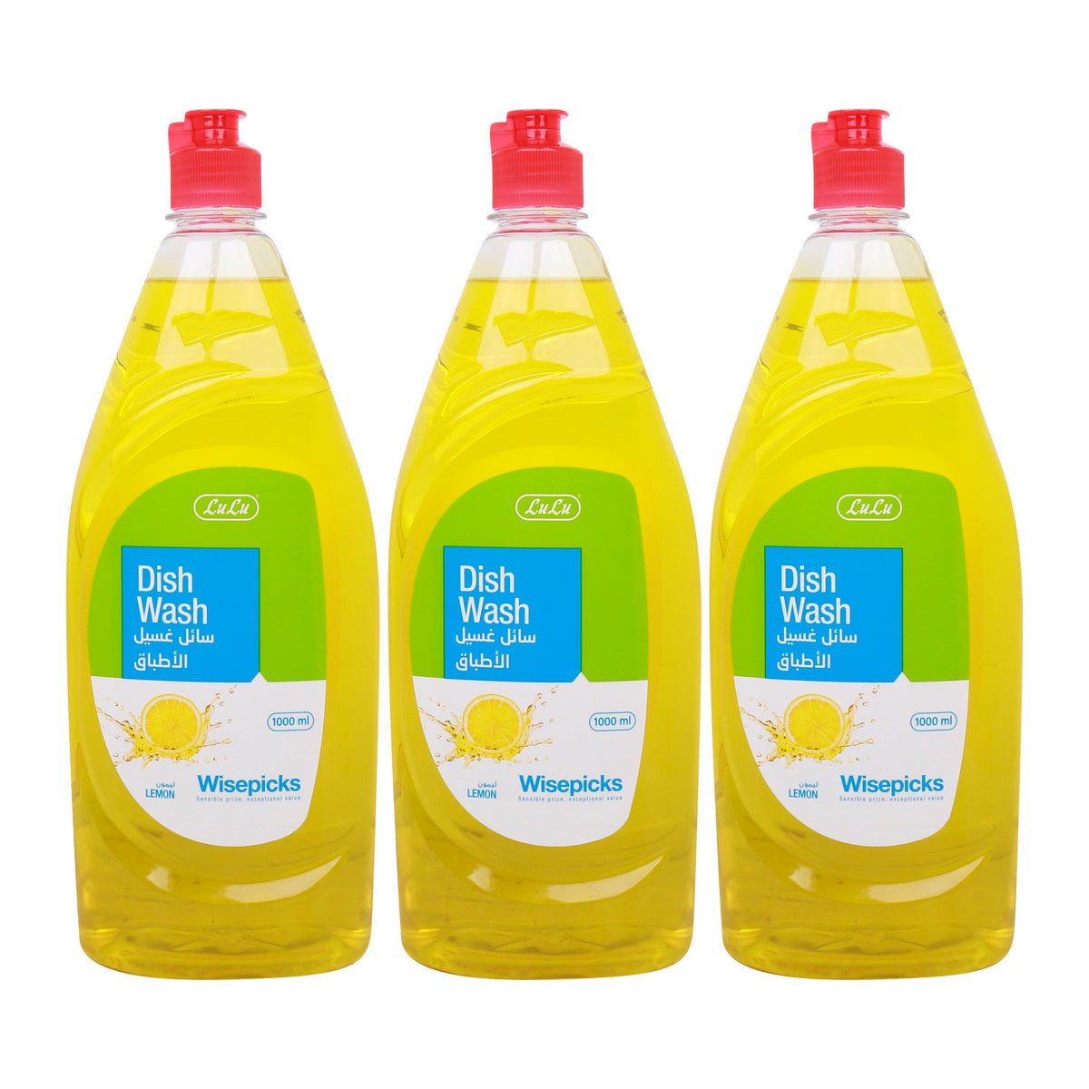 GETIT.QA- Qatar’s Best Online Shopping Website offers LULU WISEPICKS DISHWASH LIQUID LEMON 3 X 1 LITRE at the lowest price in Qatar. Free Shipping & COD Available!
