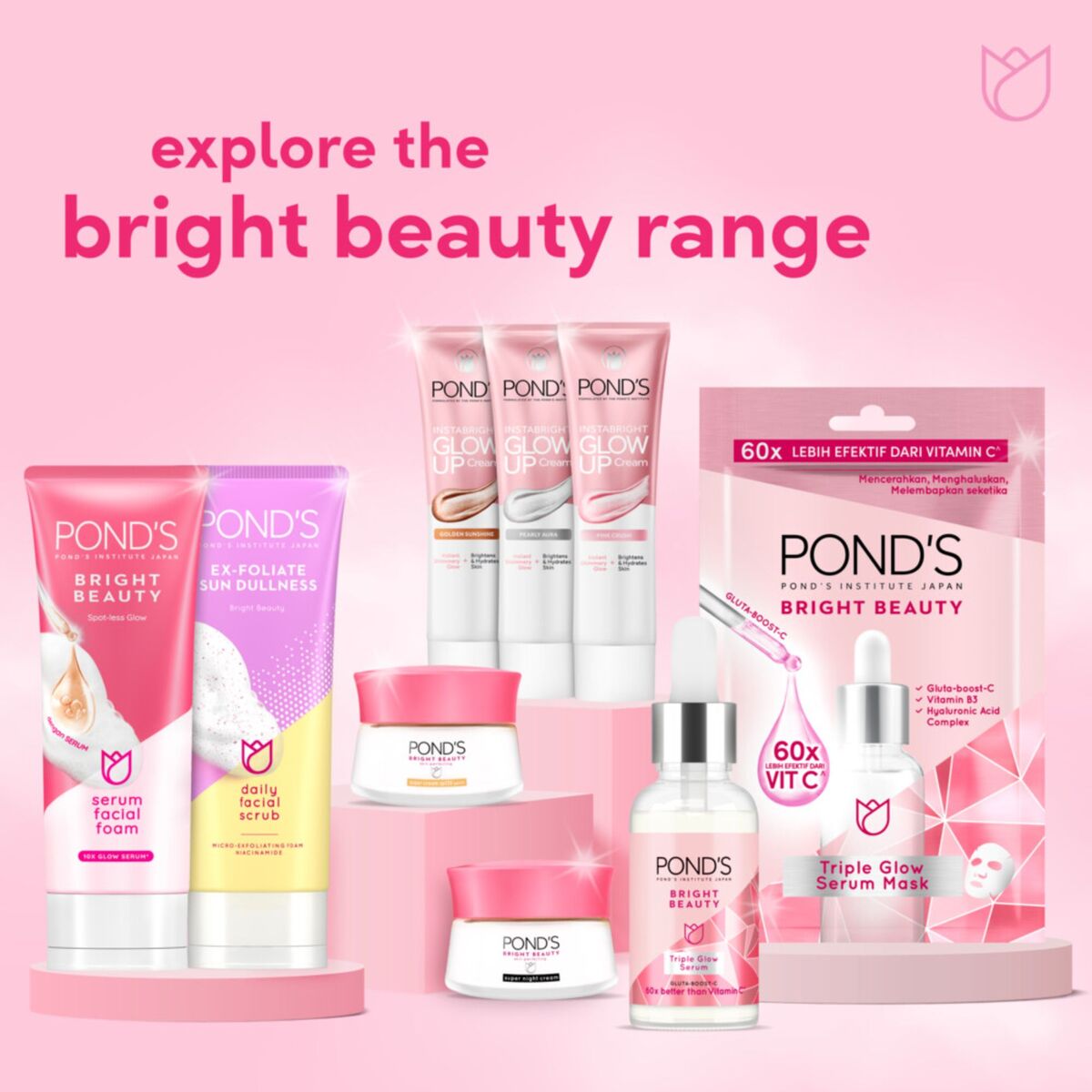 GETIT.QA- Qatar’s Best Online Shopping Website offers POND€™S BRIGHT BEAUTY SPOTLESS GLOW SERUM FACIAL FOAM 100 G at the lowest price in Qatar. Free Shipping & COD Available!