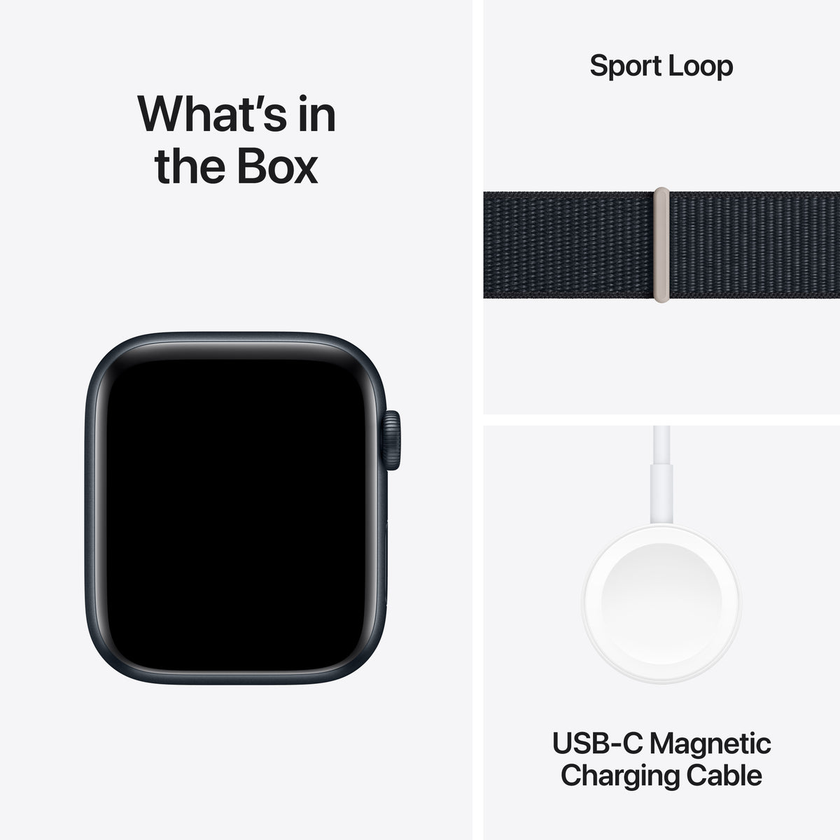GETIT.QA- Qatar’s Best Online Shopping Website offers APPLE WATCH SE GPS, MIDNIGHT ALUMINIUM CASE WITH MIDNIGHT SPORT LOOP, 40 MM, MRE03 at the lowest price in Qatar. Free Shipping & COD Available!