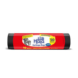 GETIT.QA- Qatar’s Best Online Shopping Website offers HALA GARBAGE BAGS 50 GALLONS LARGE SIZE 76 X 95CM 10 PCS at the lowest price in Qatar. Free Shipping & COD Available!