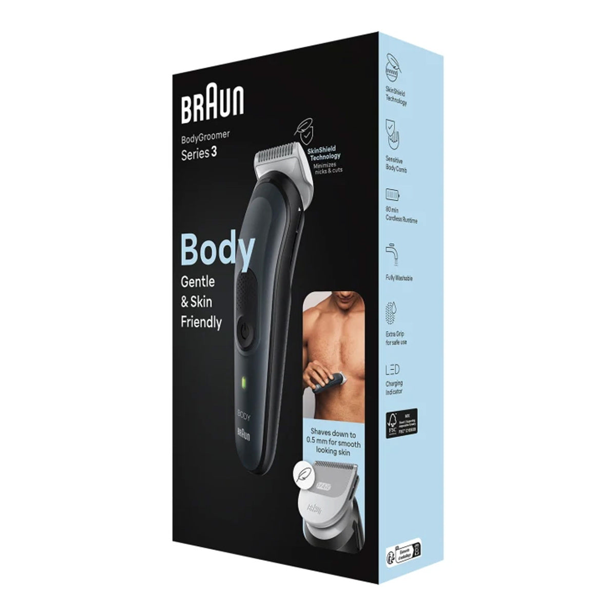 GETIT.QA- Qatar’s Best Online Shopping Website offers BRAUN MEN BODY GROOMER BG3340 at the lowest price in Qatar. Free Shipping & COD Available!