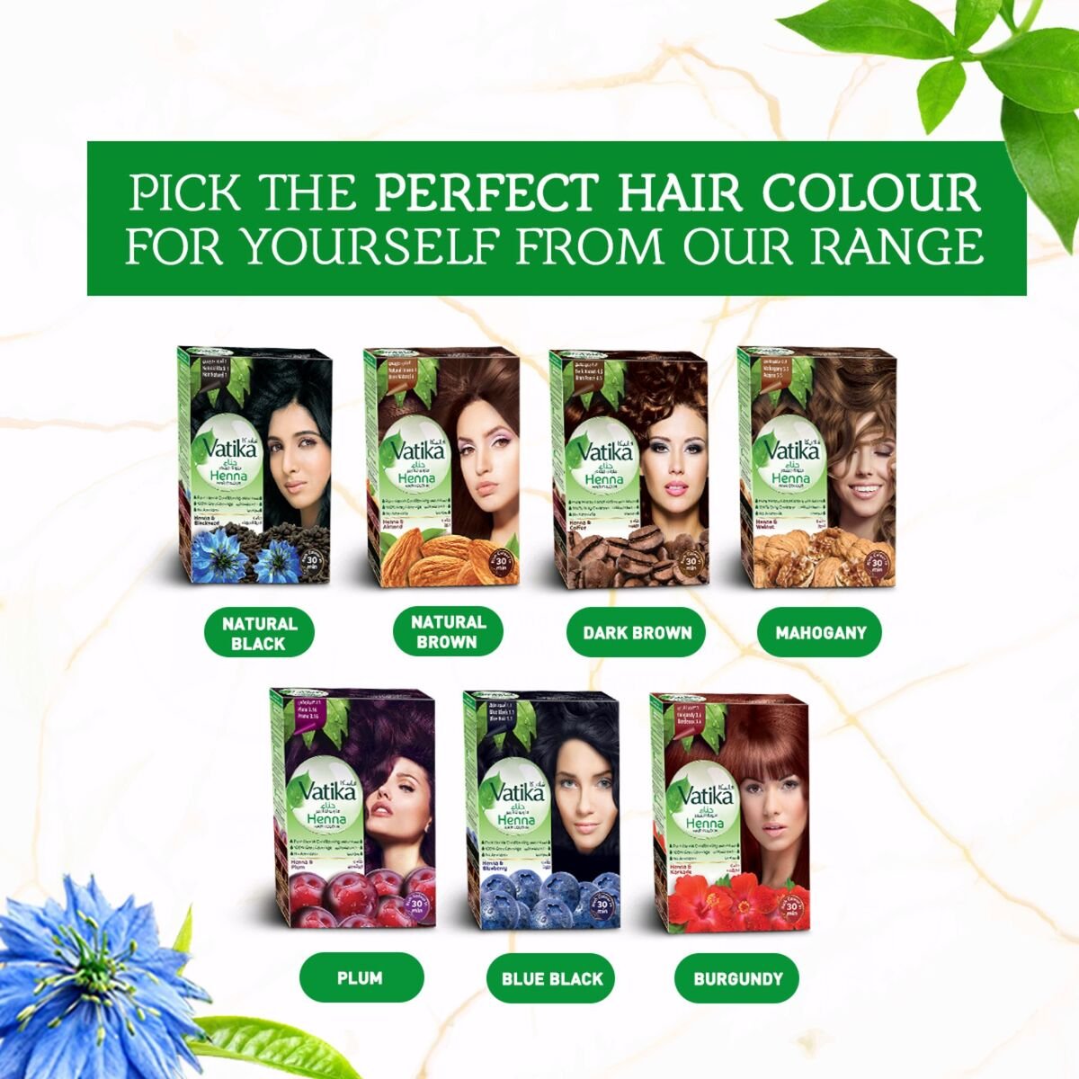 GETIT.QA- Qatar’s Best Online Shopping Website offers VATIKA NATURALS HENNA NATURAL BLACK 1 HAIR COLOUR 60 G at the lowest price in Qatar. Free Shipping & COD Available!