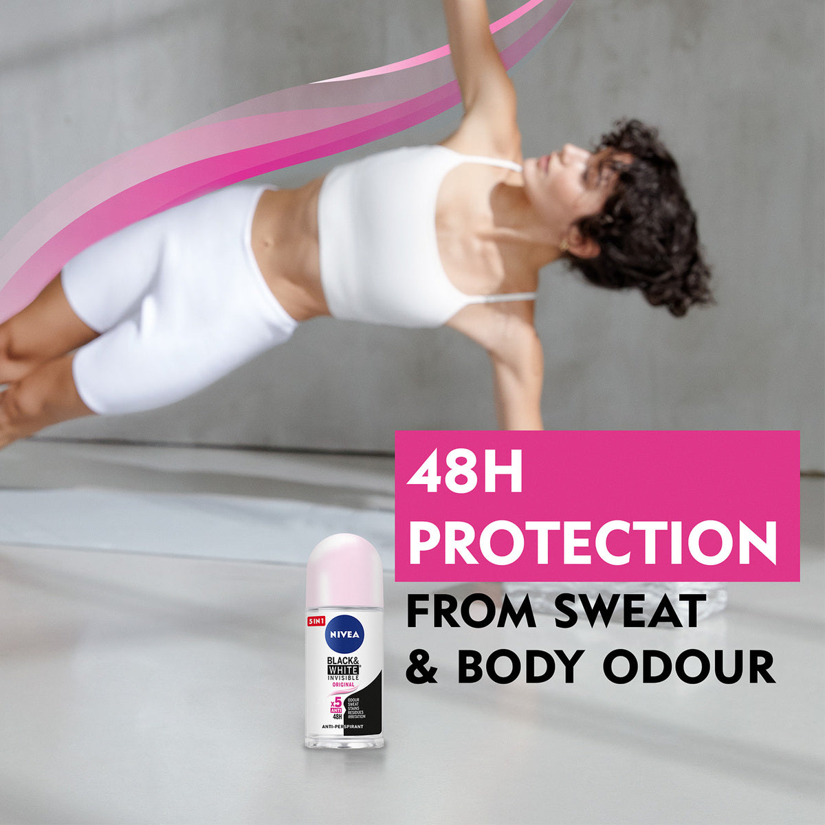 GETIT.QA- Qatar’s Best Online Shopping Website offers NIVEA ANTIPERSPIRANT ROLL-ON BLACK & WHITE ORIGINAL 50 ML at the lowest price in Qatar. Free Shipping & COD Available!