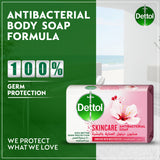 GETIT.QA- Qatar’s Best Online Shopping Website offers DETTOL SKINCARE ANTI-BACTERIAL BATHING SOAP BAR ROSE & SAKURA BLOSSOM FRAGRANCE 120 G at the lowest price in Qatar. Free Shipping & COD Available!