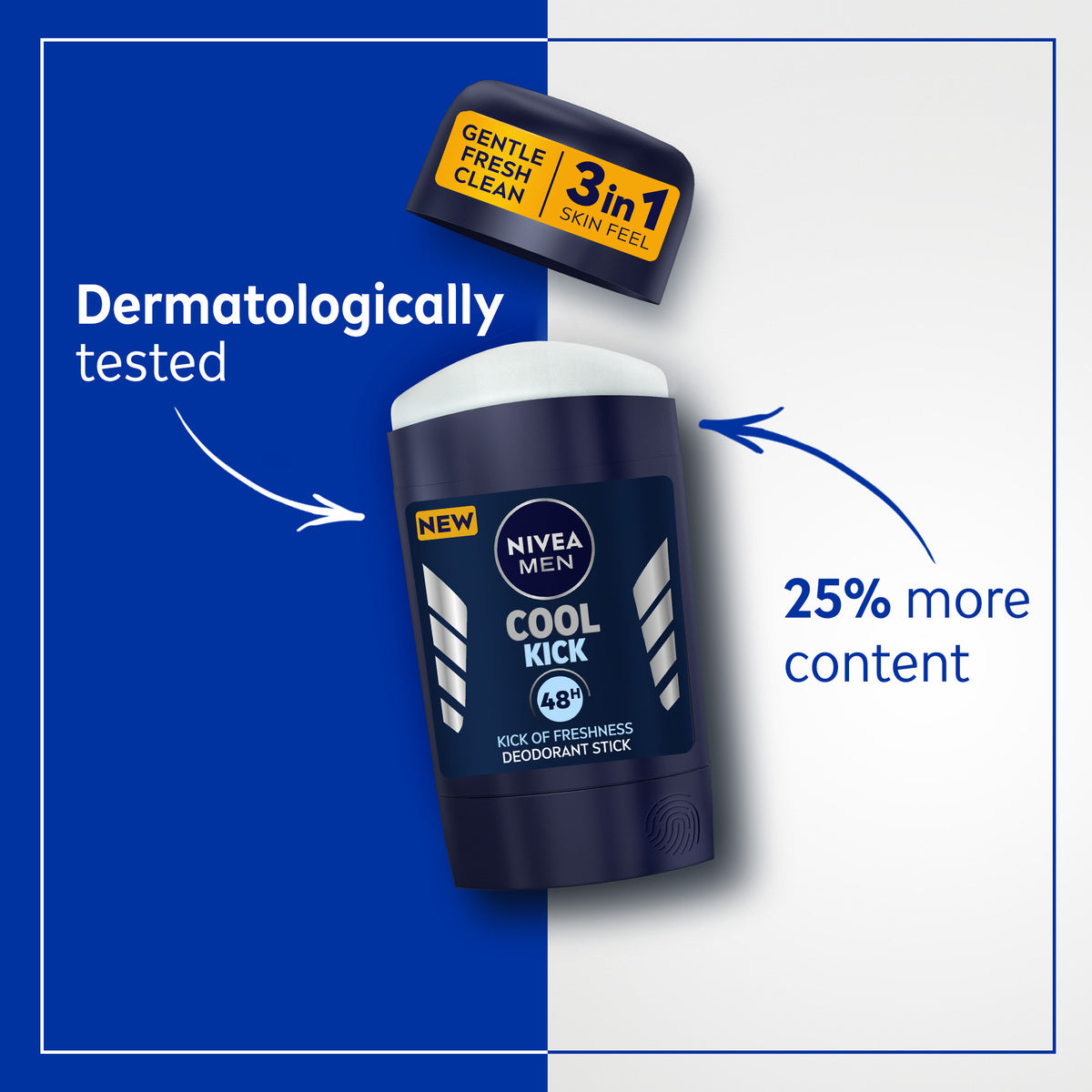 GETIT.QA- Qatar’s Best Online Shopping Website offers NIVEA MEN DEODORANT STICK COOL KICK 50 ML at the lowest price in Qatar. Free Shipping & COD Available!