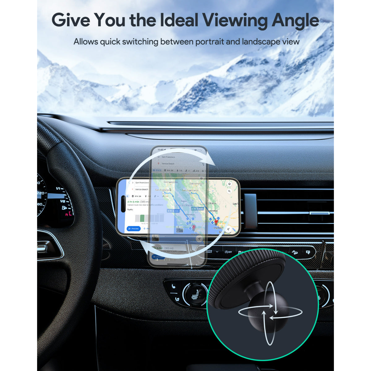 GETIT.QA- Qatar’s Best Online Shopping Website offers AUKEY MAGFUSION DASH QI2 MAGNETIC FAST WIRELESS CHARGING PHONE MOUNT, HD-MC13 at the lowest price in Qatar. Free Shipping & COD Available!