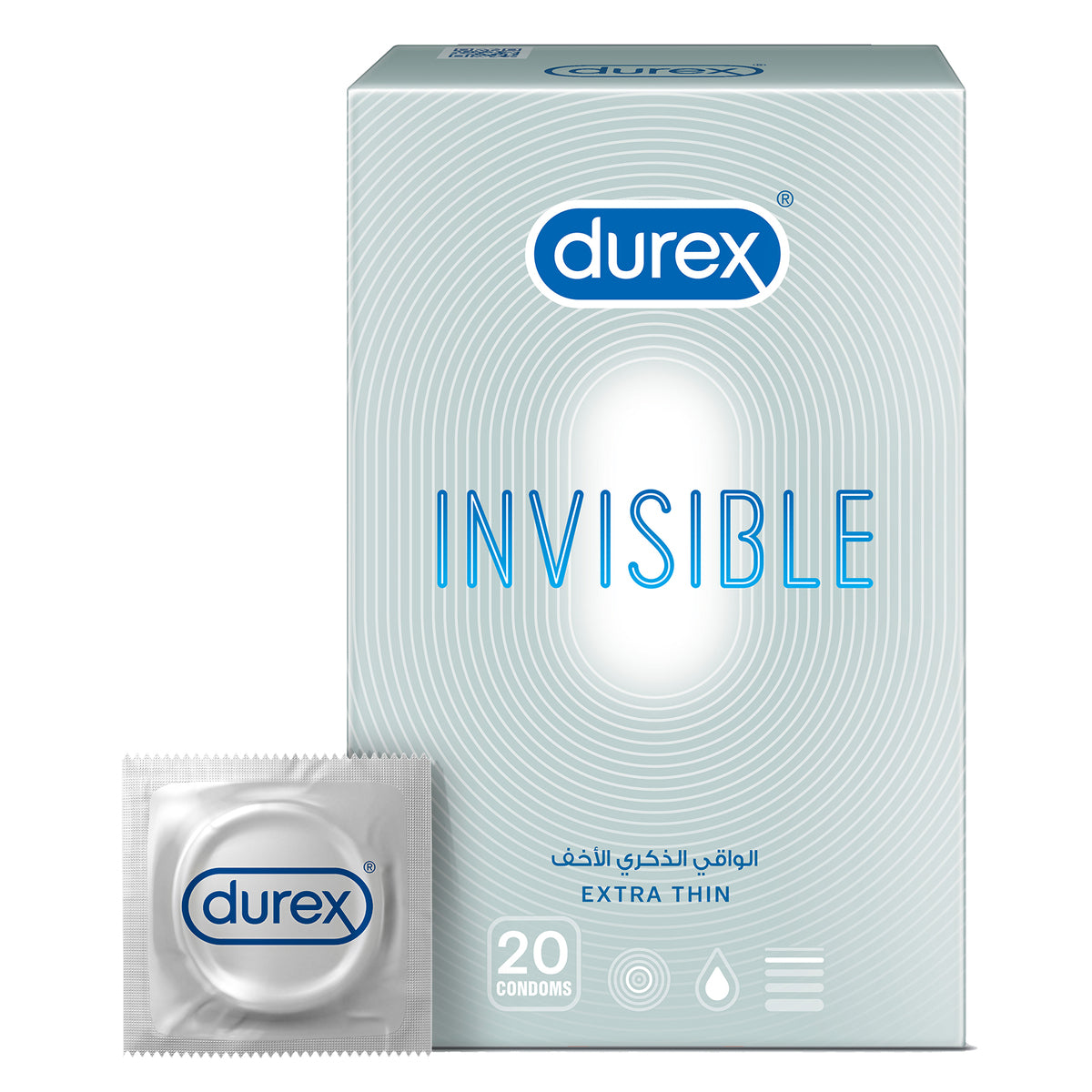 GETIT.QA- Qatar’s Best Online Shopping Website offers DUREX INVISIBLE EXTRA THIN CONDOM 20 PCS at the lowest price in Qatar. Free Shipping & COD Available!