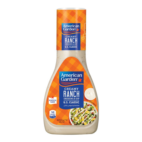 GETIT.QA- Qatar’s Best Online Shopping Website offers AMERICAN GARDEN GLUTEN-FREE RANCH DRESSING & DIP 267 ML at the lowest price in Qatar. Free Shipping & COD Available!
