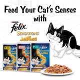 GETIT.QA- Qatar’s Best Online Shopping Website offers PURINA FELIX SENSATIONS JELLIES WITH TUNA AND SPINACH FLAVORS CATFOOD 85 G
 at the lowest price in Qatar. Free Shipping & COD Available!