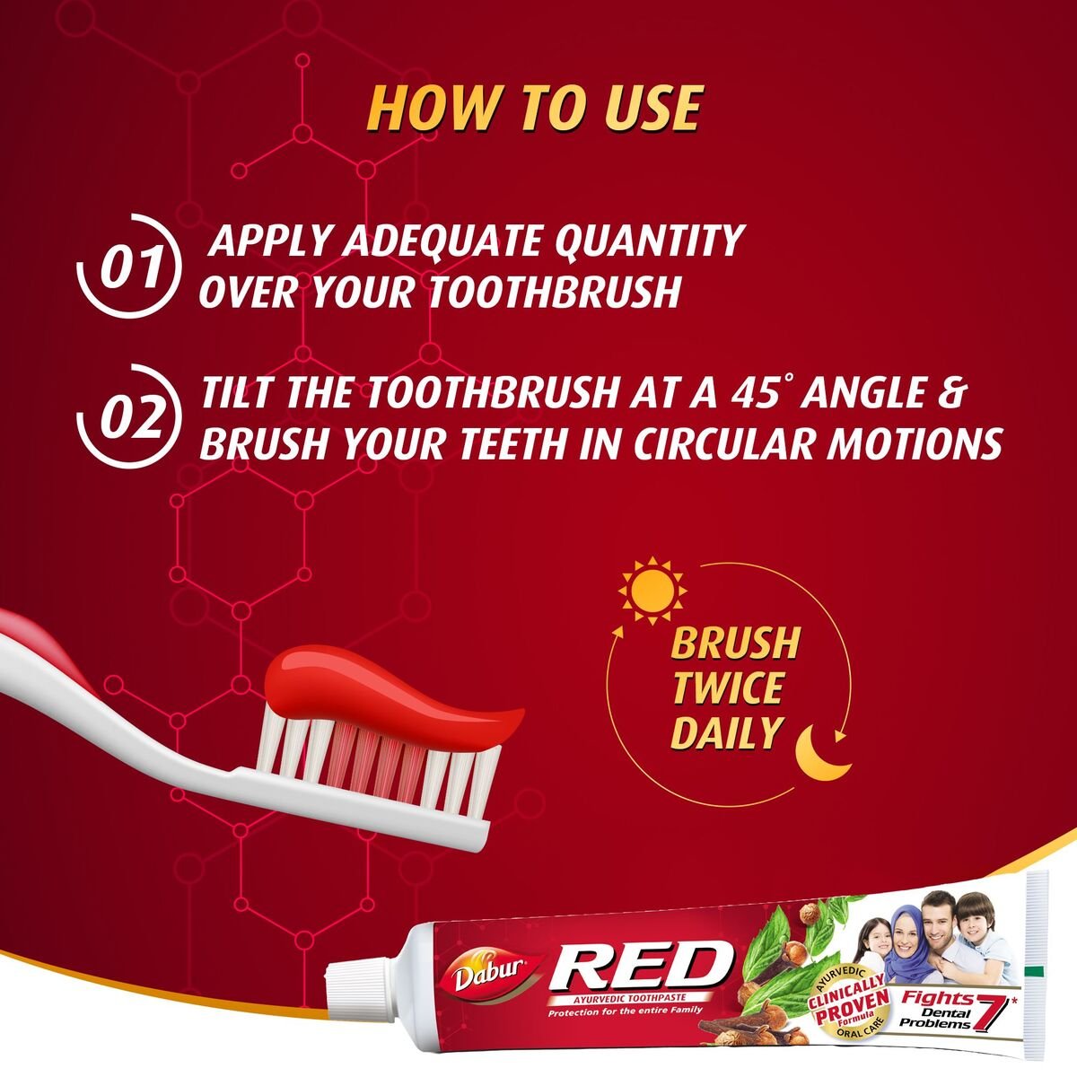 GETIT.QA- Qatar’s Best Online Shopping Website offers DABUR RED TOOTHPASTE VALUE PACK 2 X 200 G at the lowest price in Qatar. Free Shipping & COD Available!