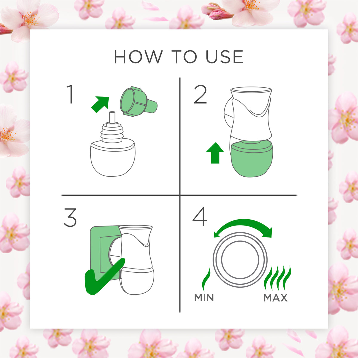 GETIT.QA- Qatar’s Best Online Shopping Website offers AIRWICK PLUG-IN SCENTED OIL FRAGRANCE DIFFUSER WITH REFILL CHERRY BLOSSOM 19 ML
 at the lowest price in Qatar. Free Shipping & COD Available!