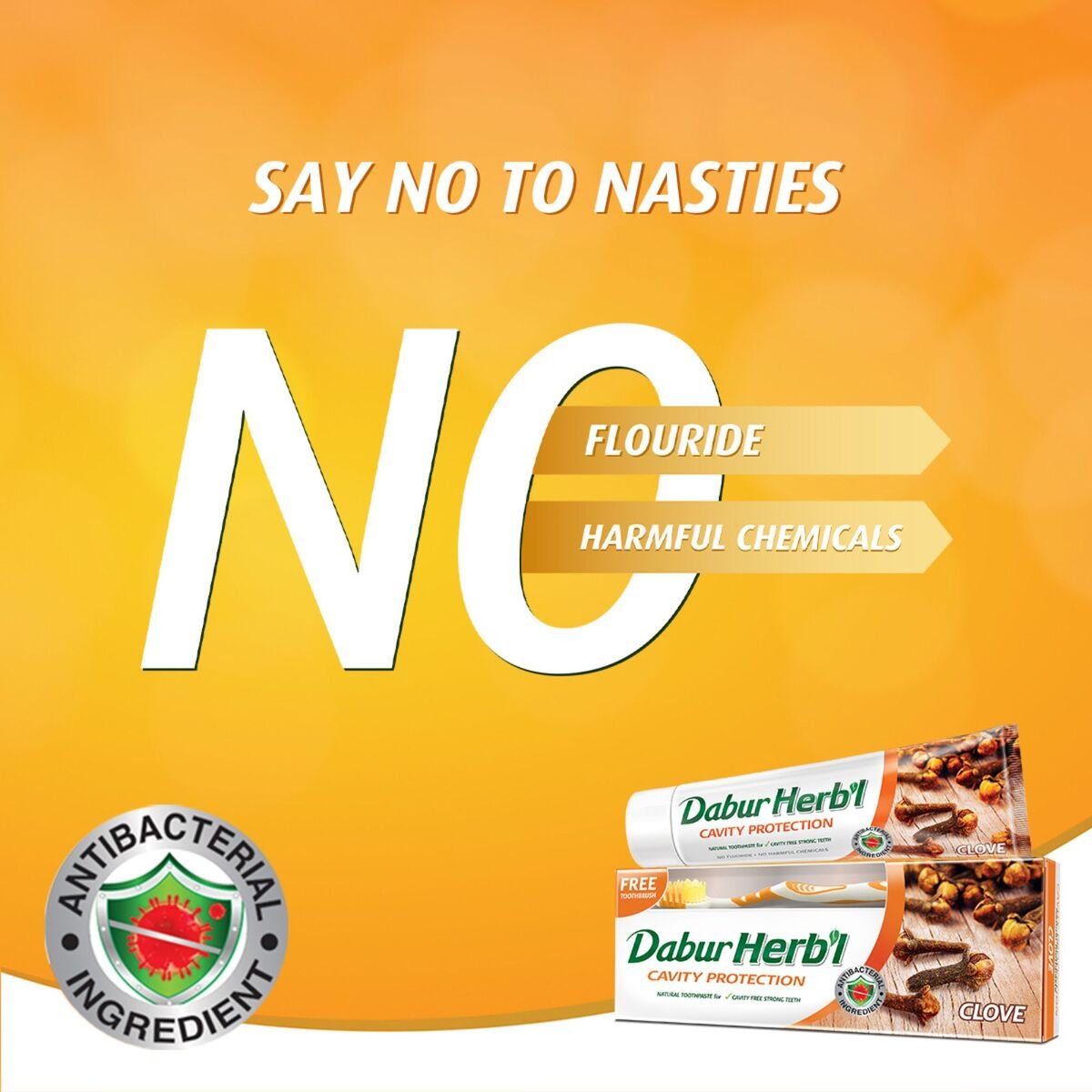 GETIT.QA- Qatar’s Best Online Shopping Website offers DABUR HERBAL CAVITY PROTECTION CLOVE TOOTHPASTE 150 G at the lowest price in Qatar. Free Shipping & COD Available!