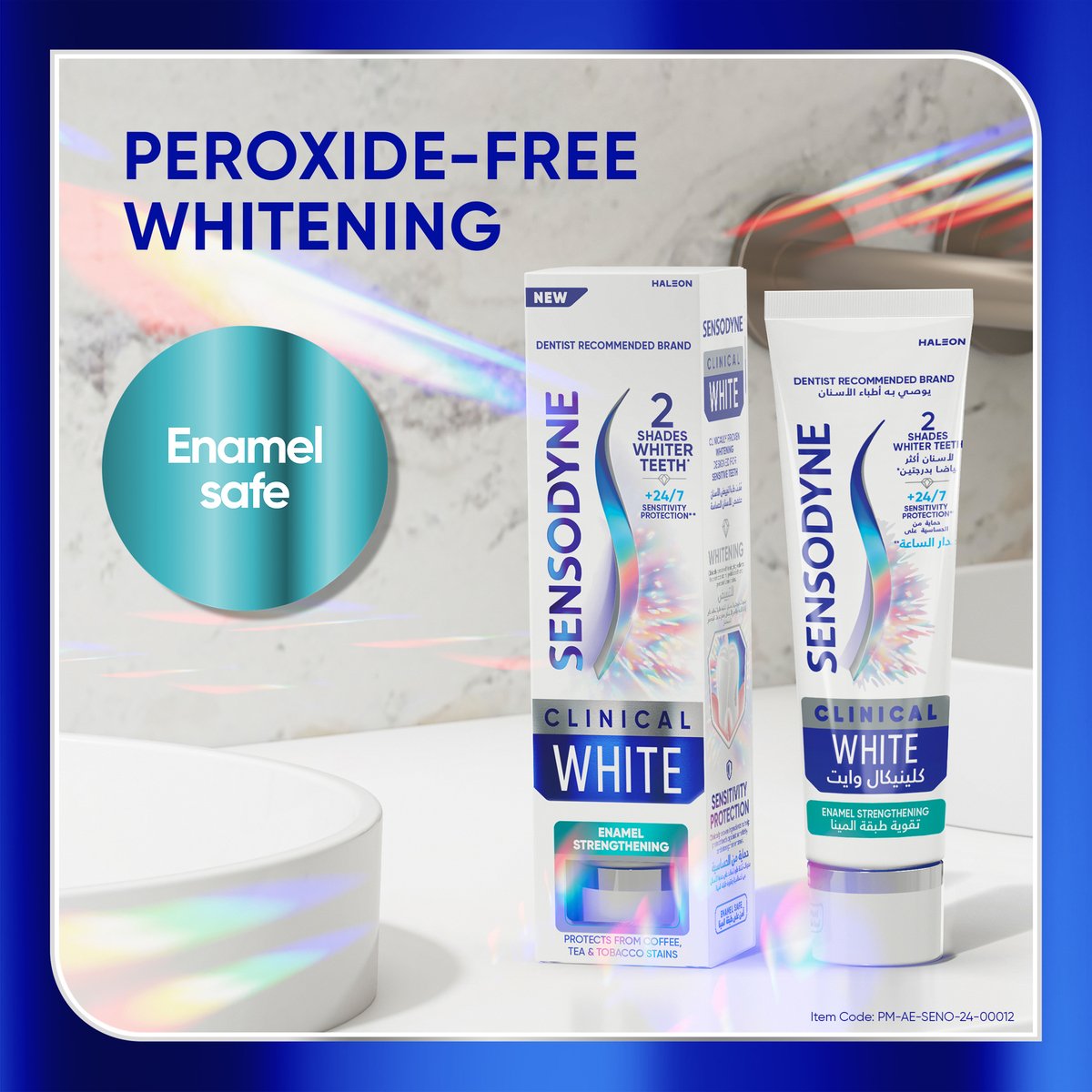 GETIT.QA- Qatar’s Best Online Shopping Website offers SENSODYNE CLINICAL WHITE ENAMEL STRENGTHENING TOOTHPASTE 75 ML at the lowest price in Qatar. Free Shipping & COD Available!