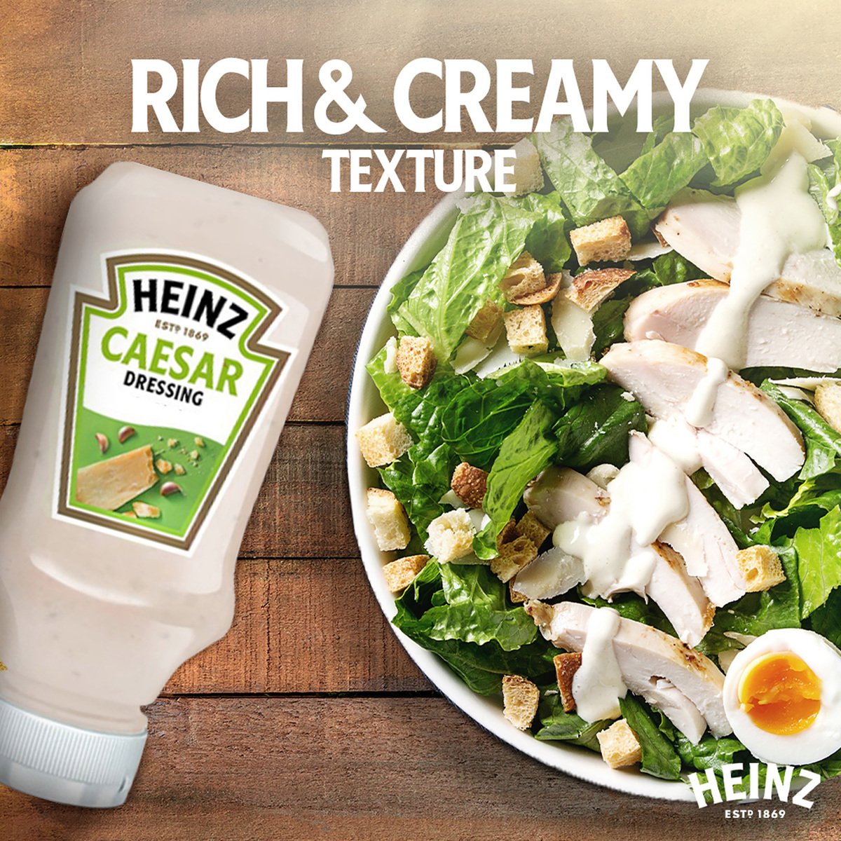 GETIT.QA- Qatar’s Best Online Shopping Website offers HEINZ CREAMY CAESAR SALAD DRESSING TOP DOWN SQUEEZY BOTTLE 225 ML at the lowest price in Qatar. Free Shipping & COD Available!