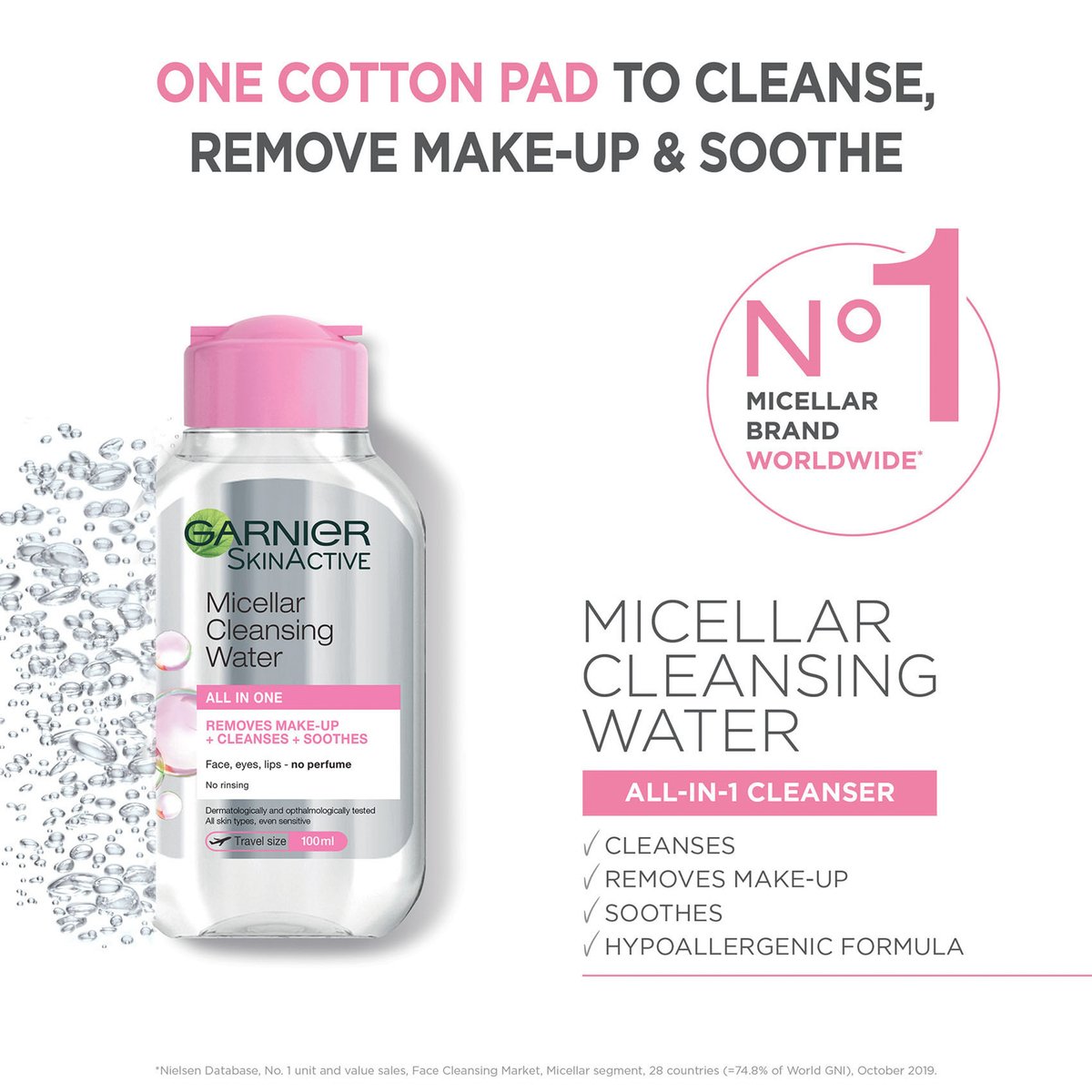 GETIT.QA- Qatar’s Best Online Shopping Website offers GARNIER SKINACTIVE MICELLAR CLEANSING WATER 100 ML at the lowest price in Qatar. Free Shipping & COD Available!