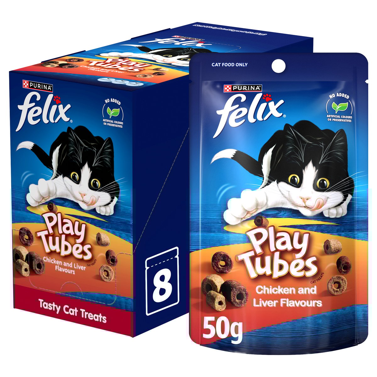 GETIT.QA- Qatar’s Best Online Shopping Website offers PURINA FELIX PLAY TUBES CHICKEN AND LIVER FLAVOUR CAT TREATS 50 G
 at the lowest price in Qatar. Free Shipping & COD Available!