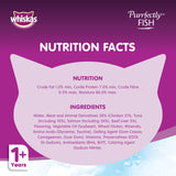 GETIT.QA- Qatar’s Best Online Shopping Website offers WHISKAS PURRFECTLY FISH WITH TUNA & SALMON WET CAT FOOD FOR ADULT CATS 85 G
 at the lowest price in Qatar. Free Shipping & COD Available!