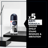 GETIT.QA- Qatar’s Best Online Shopping Website offers NIVEA MEN ANTIPERSPIRANT ROLL-ON BLACK & WHITE ORIGINAL 50 ML at the lowest price in Qatar. Free Shipping & COD Available!