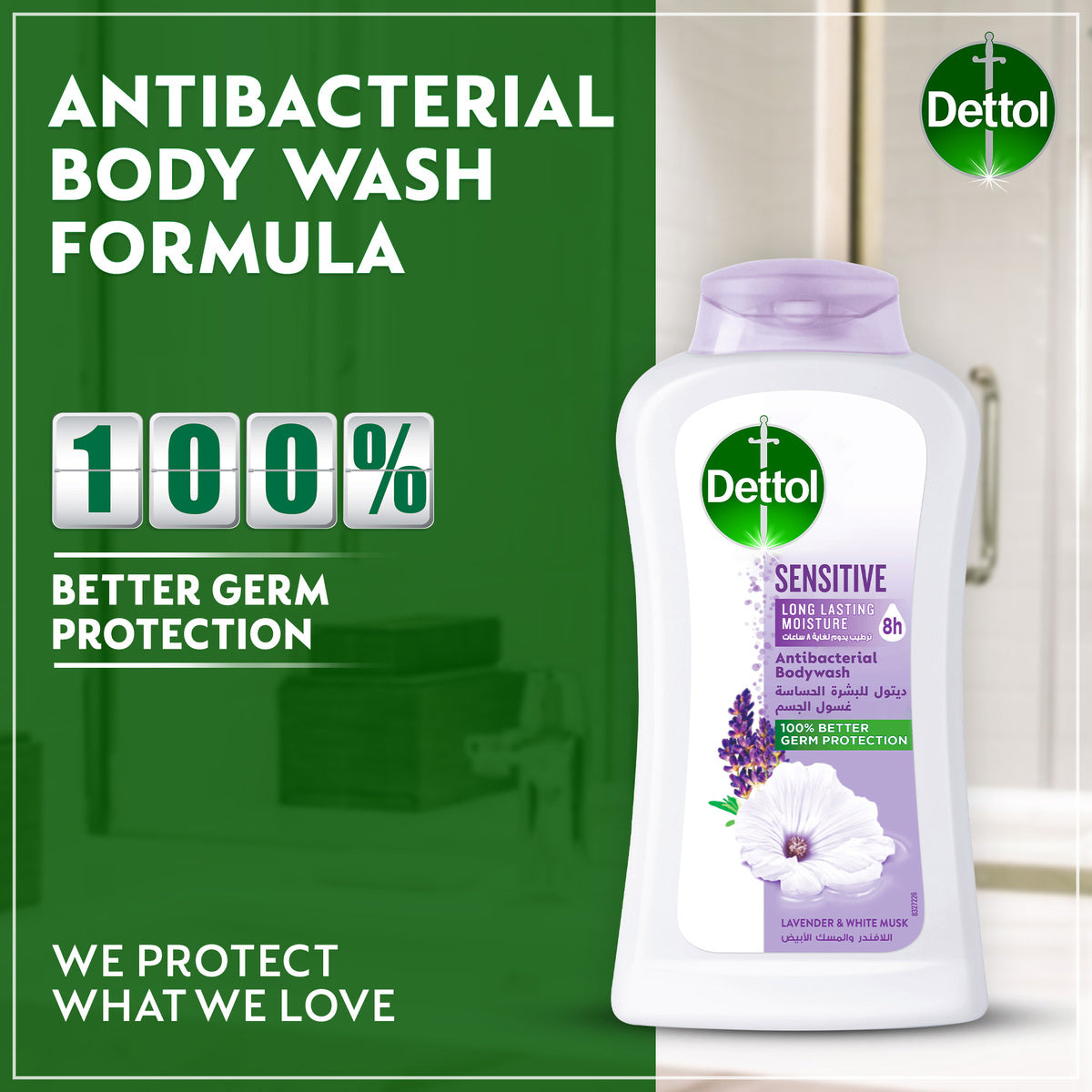 GETIT.QA- Qatar’s Best Online Shopping Website offers DETTOL SENSITIVE BODY WASH LAVENDER & WHITE MUSK FRAGRANCE 2 X 250 ML at the lowest price in Qatar. Free Shipping & COD Available!