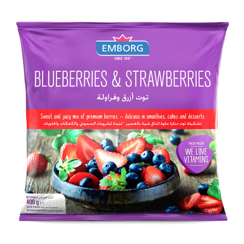 GETIT.QA- Qatar’s Best Online Shopping Website offers EMBORG BLUEBERRIES & STRAWBERRIES 400 G at the lowest price in Qatar. Free Shipping & COD Available!