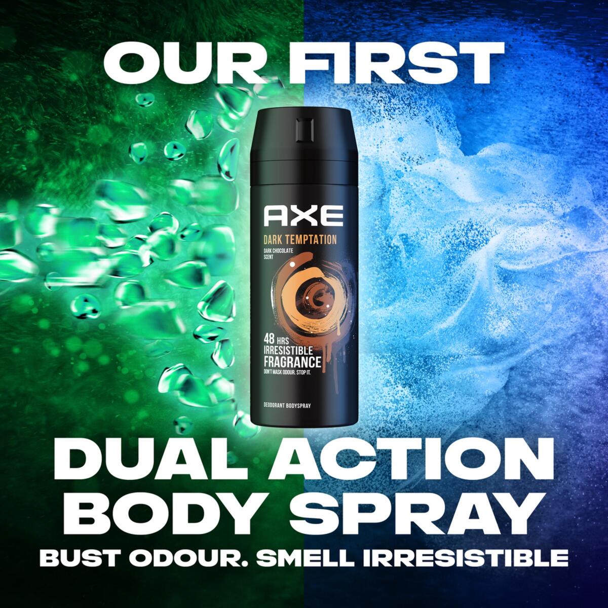 GETIT.QA- Qatar’s Best Online Shopping Website offers AXE DARK TEMPTATION 48H BODY SPRAY DEODORANT 150 ML at the lowest price in Qatar. Free Shipping & COD Available!