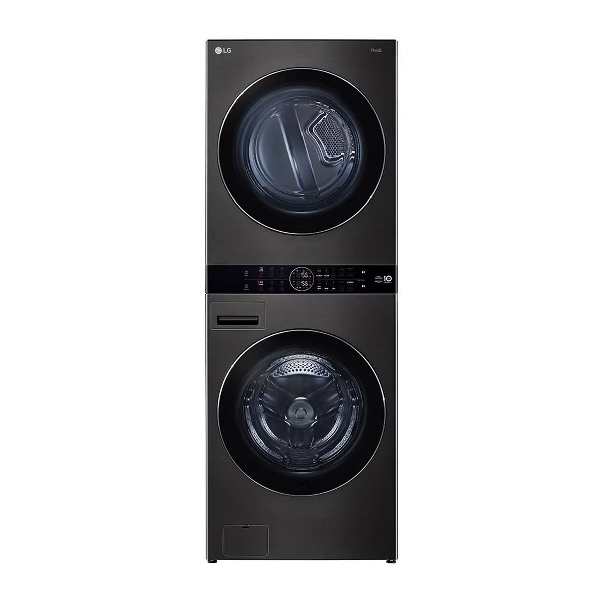 GETIT.QA- Qatar’s Best Online Shopping Website offers LG 27" WASH TOWER, 19/16 KG, 1100 RPM, BLACK STEEL, W1S1CVK2EHM at the lowest price in Qatar. Free Shipping & COD Available!