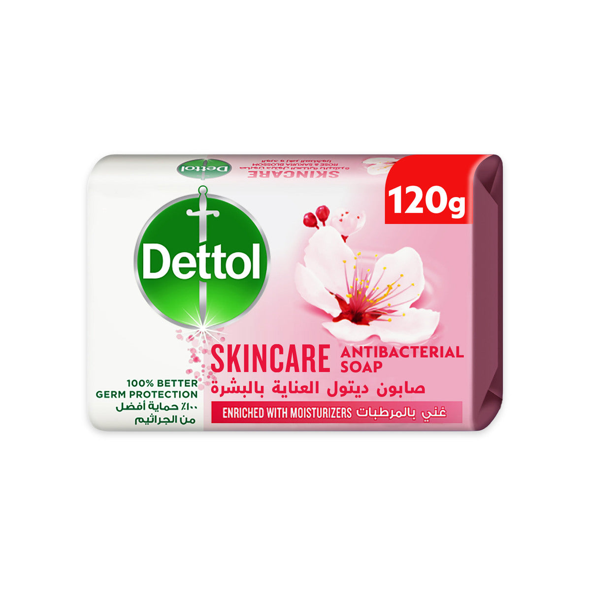 GETIT.QA- Qatar’s Best Online Shopping Website offers DETTOL SKINCARE ANTI-BACTERIAL BATHING SOAP BAR ROSE & SAKURA BLOSSOM FRAGRANCE 120 G at the lowest price in Qatar. Free Shipping & COD Available!