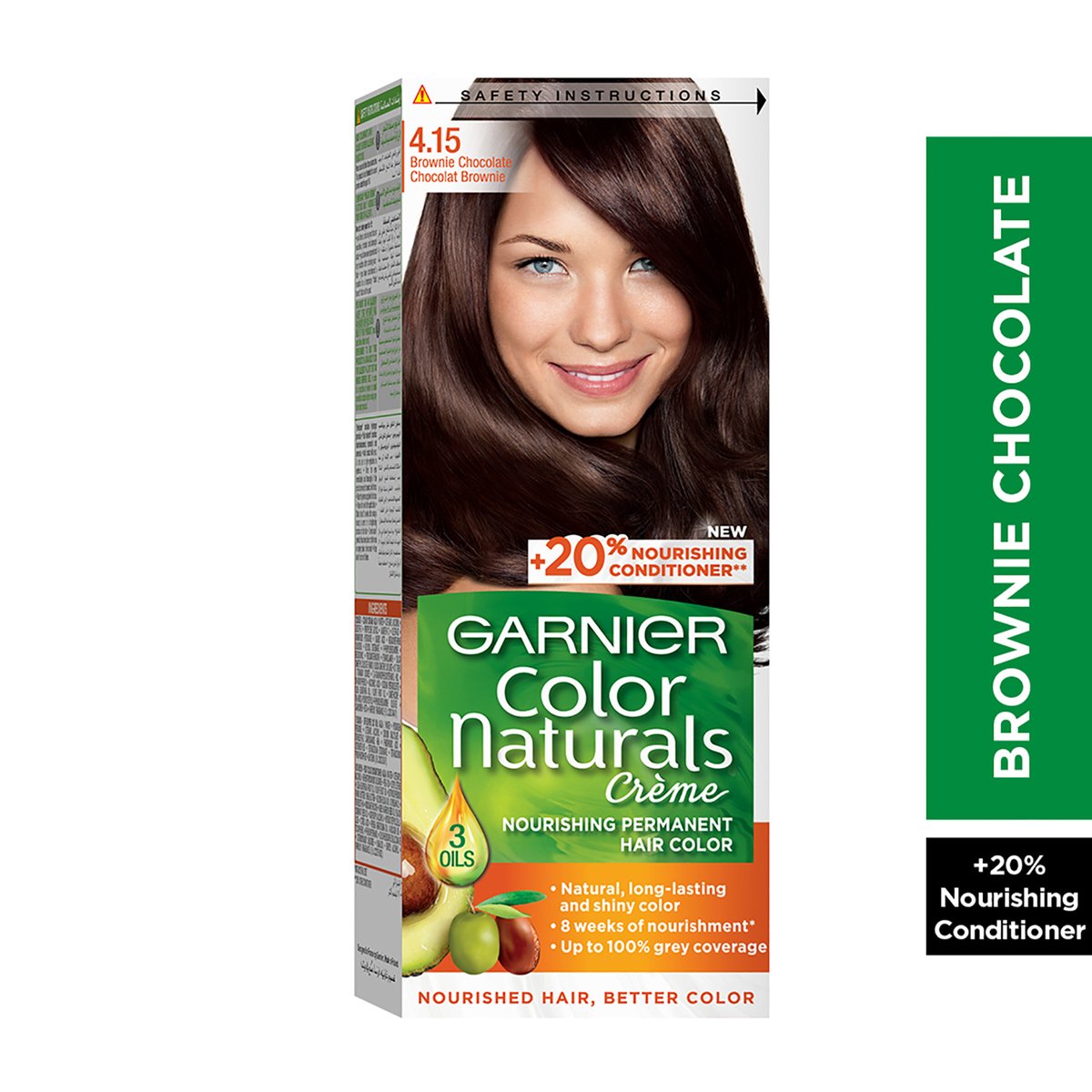 GETIT.QA- Qatar’s Best Online Shopping Website offers GARNIER COLOR NATURALS CRèME NOURISHING PERMANENT HAIR COLOR 4.15 BROWNIE CHOCOLATE 1 PKT at the lowest price in Qatar. Free Shipping & COD Available!