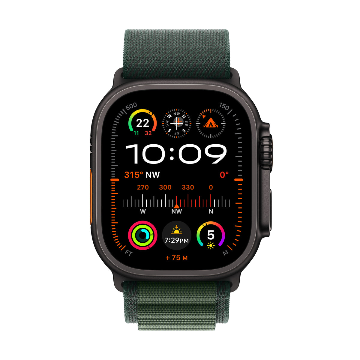 GETIT.QA- Qatar’s Best Online Shopping Website offers PRE-ORDER APPLE WATCH ULTRA 2 GPS + CELLULAR, 49 MM BLACK TITANIUM CASE WITH DARK GREEN ALPINE LOOP - MEDIUM at the lowest price in Qatar. Free Shipping & COD Available!