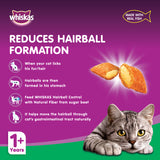 GETIT.QA- Qatar’s Best Online Shopping Website offers WHISKAS CHICKEN & TUNA HAIRBALL CONTROL DRY FOOD FOR ADULT CATS 1.1 KG at the lowest price in Qatar. Free Shipping & COD Available!