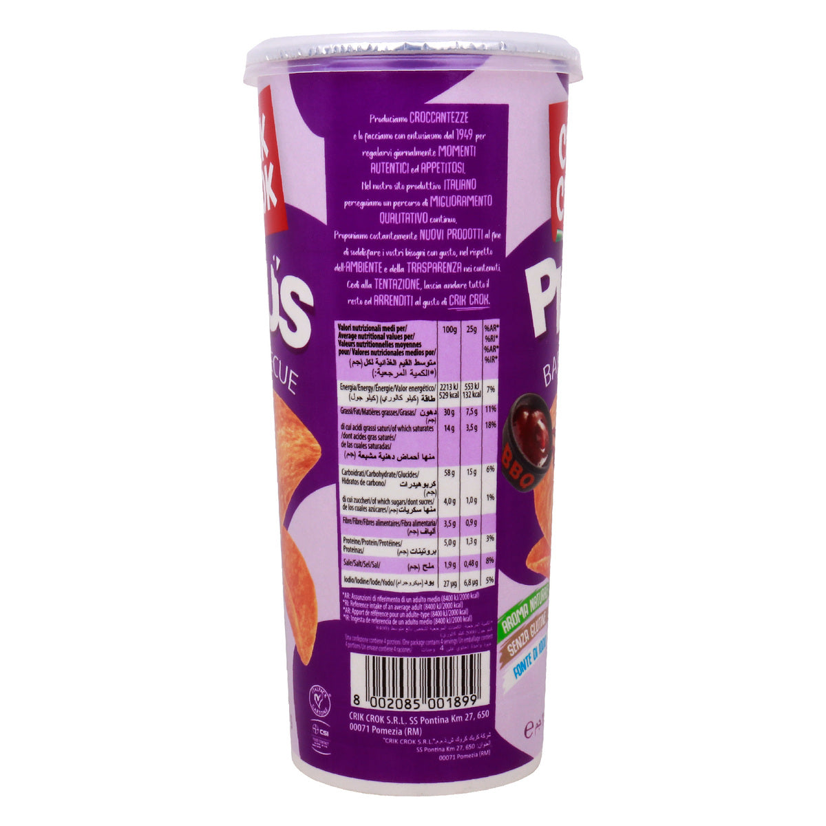 GETIT.QA- Qatar’s Best Online Shopping Website offers CRIK CROK PLUS GLUTEN FREE BARBEQUE CHIPS 100 G at the lowest price in Qatar. Free Shipping & COD Available!