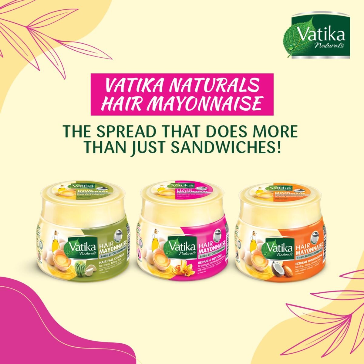 GETIT.QA- Qatar’s Best Online Shopping Website offers VATIKA REPAIR & RESTORE HAIR MAYONNAISE WITH HONEY CASTOR & MARROW FOR DAMAGED & CHEMICALLY TREATED HAIR 500 ML at the lowest price in Qatar. Free Shipping & COD Available!