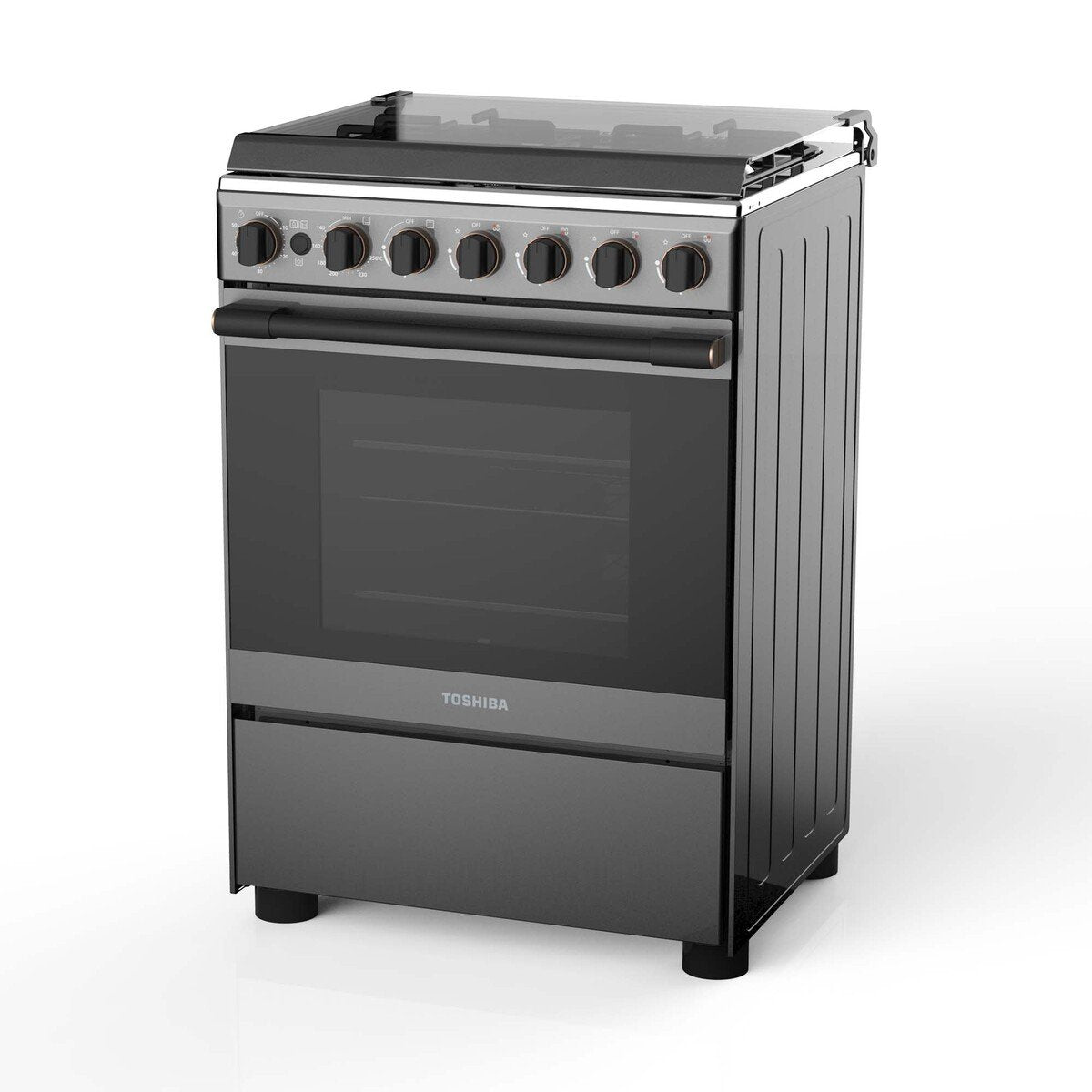 GETIT.QA- Qatar’s Best Online Shopping Website offers TOSHIBA 4 BURNER GAS COOKING RANGE, 60X60, TBA-24BMG4G at the lowest price in Qatar. Free Shipping & COD Available!