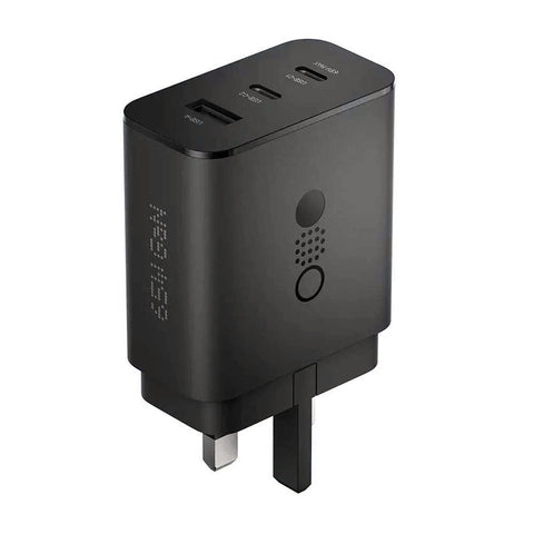 CMF by Nothing Power 65W GaN 3 Port Mobile Charger Adapter, Compatible Devices with USB-A & Type-C, Dark Grey - GETIT.QA