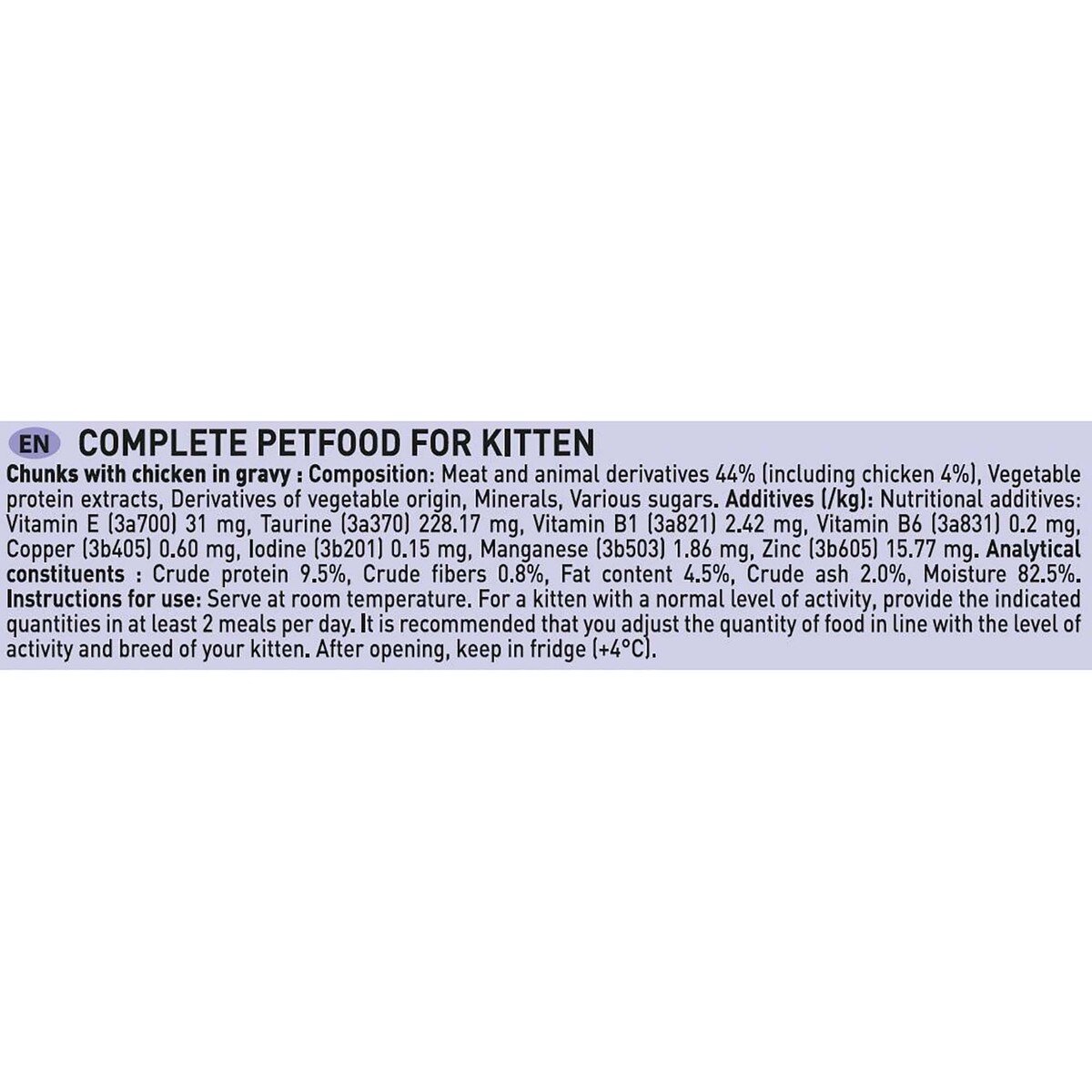 GETIT.QA- Qatar’s Best Online Shopping Website offers PLAISIR KITTEN CAT FOOD CHICKEN CHUNKS IN GRAVY 4 X 100 G
 at the lowest price in Qatar. Free Shipping & COD Available!