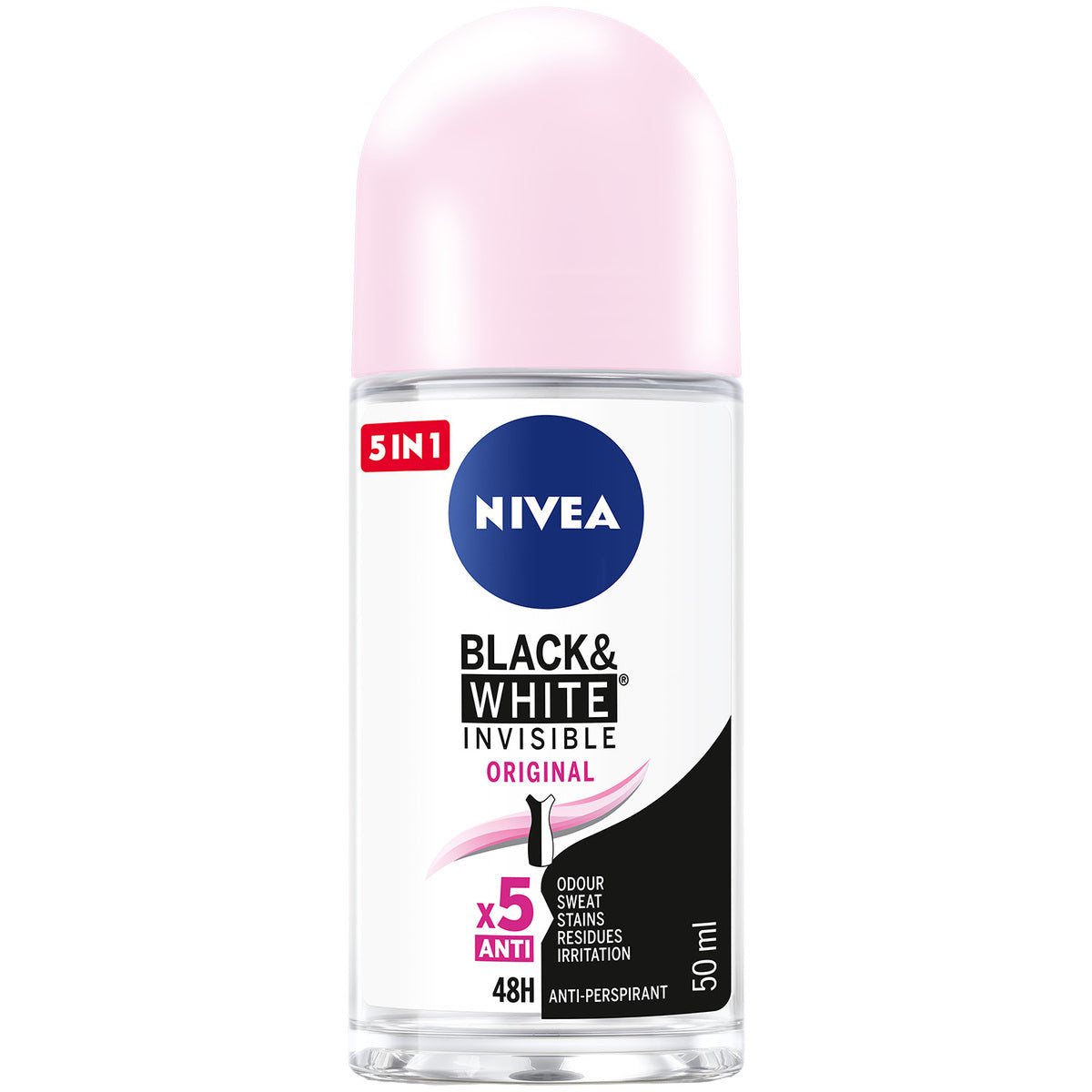 GETIT.QA- Qatar’s Best Online Shopping Website offers NIVEA ANTIPERSPIRANT ROLL-ON BLACK & WHITE ORIGINAL 50 ML at the lowest price in Qatar. Free Shipping & COD Available!