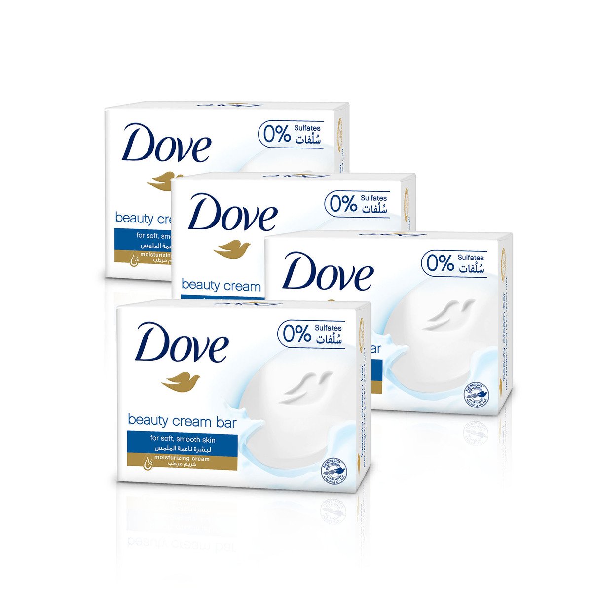 GETIT.QA- Qatar’s Best Online Shopping Website offers DOVE BEAUTY CREAM BAR SOAP VALUE PACK 4 X 125 G at the lowest price in Qatar. Free Shipping & COD Available!