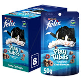 GETIT.QA- Qatar’s Best Online Shopping Website offers PURINA FELIX PLAY TUBES TUNA AND CRAB CAT FLAVOUR TREATS 50 G
 at the lowest price in Qatar. Free Shipping & COD Available!