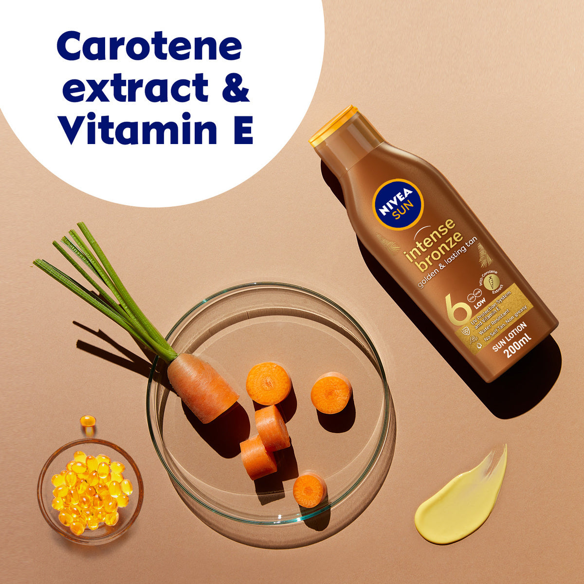 GETIT.QA- Qatar’s Best Online Shopping Website offers NIVEA INTENSE BRONZE TANNING SUN LOTION SPF6 200 ML at the lowest price in Qatar. Free Shipping & COD Available!