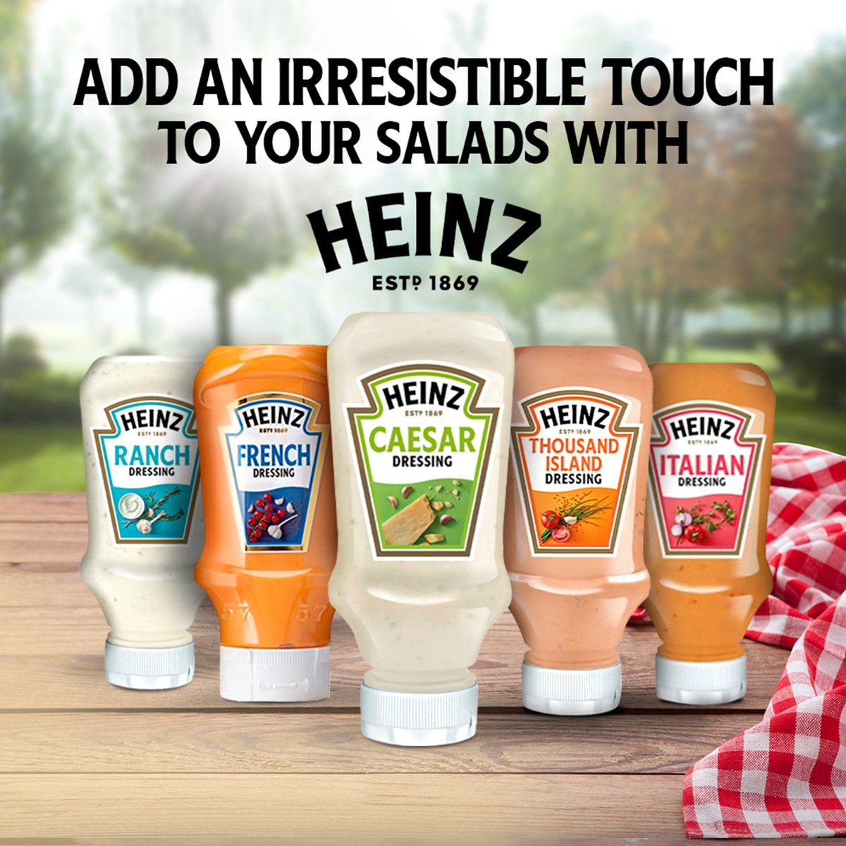 GETIT.QA- Qatar’s Best Online Shopping Website offers HEINZ CREAMY CAESAR SALAD DRESSING TOP DOWN SQUEEZY BOTTLE 225 ML at the lowest price in Qatar. Free Shipping & COD Available!