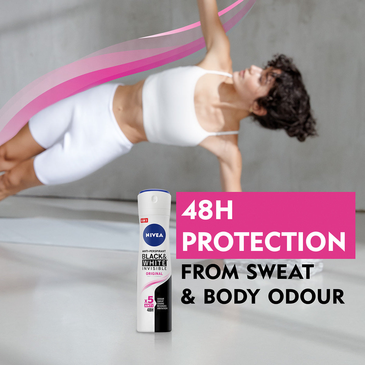 GETIT.QA- Qatar’s Best Online Shopping Website offers NIVEA DEODORANT SPRAY INVISIBLE FOR BLACK & WHITE 200 ML at the lowest price in Qatar. Free Shipping & COD Available!